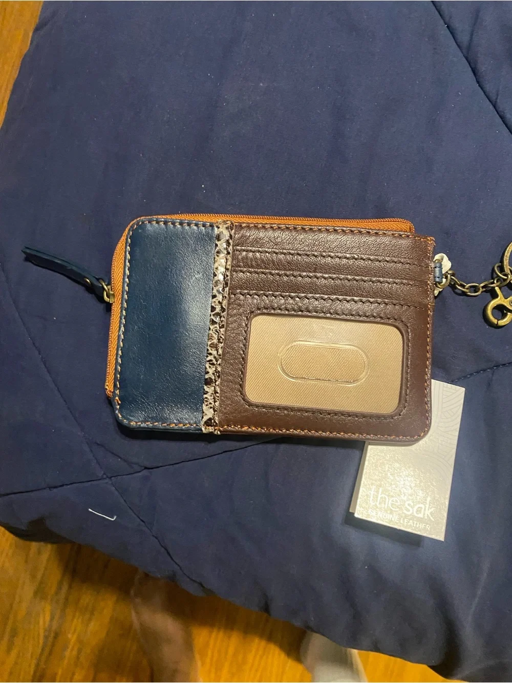 The Sak Leather Zip Card Wallet